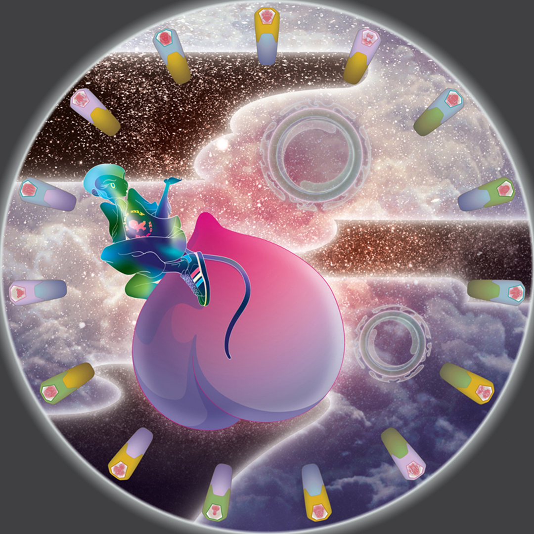 chinese monkey trickster sun wukong on giant peach